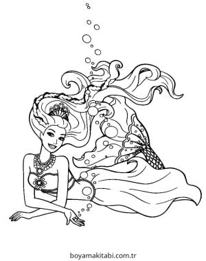 Barbie boyama sayfası – keyifli zaman, renkli çizimler