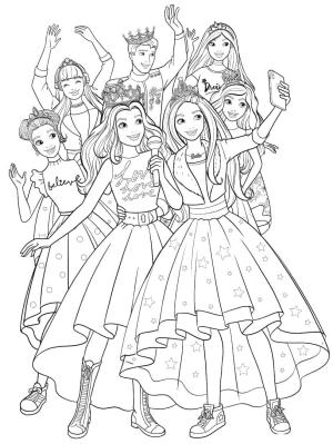 Barbie boyama sayfası, Barbie coloring page, Barbie Prensesi çiz, 