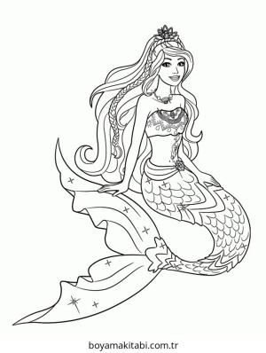 Barbie boyama sayfası – eğlenceli etkinlik, el becerilerini geliştirir