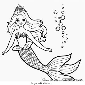 Barbie boyama sayfası – yaratıcılık, eğlenceli etkinlik