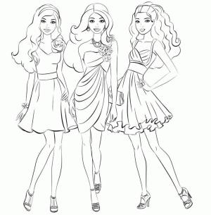 Barbie boyama sayfası, Barbie coloring page, Barbie ve Arkadaşları, 