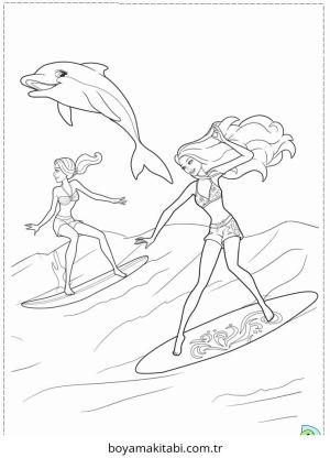 Barbie boyama sayfası – yaratıcılığı geliştirir, keyifli zaman