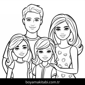Barbie boyama sayfası – yaratıcılığı geliştirir, keyifli zaman