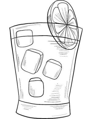 Bardak boyama sayfası,  coloring page, Martini Cam, 