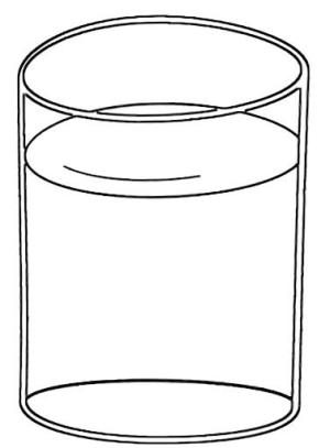 Bardak boyama sayfası,  coloring page, Normal Su Bardağı, 