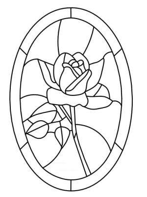 Bardak boyama sayfası,  coloring page, Çiçek Vitray, 