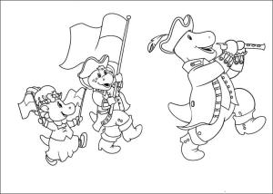 Barney ve Arkadaşları boyama sayfası,  coloring page, Barney ve Arkadaşları’nı ücretsiz olarak yayınlayın, 