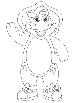 Barney ve Arkadaşları boyama sayfası,  coloring page, Barney ve Arkadaşlar’daki BJ, 