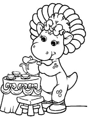 Barney ve Arkadaşları boyama sayfası,  coloring page, Bebek Bop, 