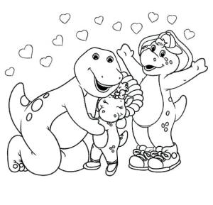 Barney ve Arkadaşları boyama sayfası,  coloring page, Barney ve Arkadaşları’nı yazdır, 