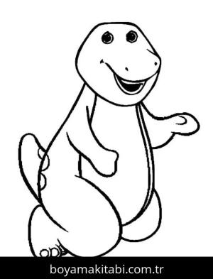 Barney ve Seine boyama sayfası – boyama çalışması, yaratıcılığı geliştirir