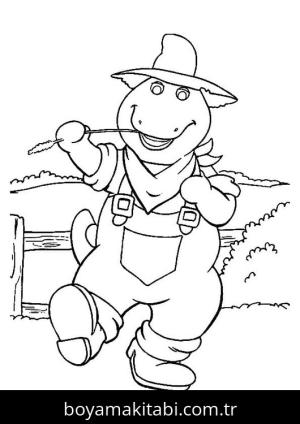 Barney ve Seine boyama sayfası – ücretsiz yazdır, boyama etkinliği