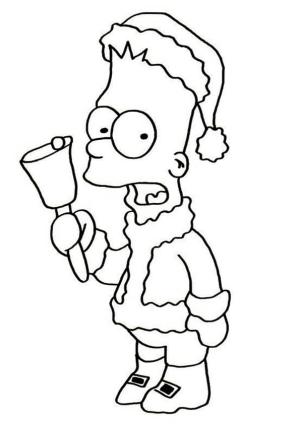 Bart Simpson boyama sayfası,  coloring page, NS Bart, 