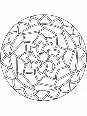 Basit Mandala boyama sayfası,  coloring page, Basit mandala ücretsiz baskı, 