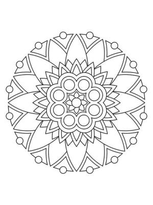 Basit Mandala boyama sayfası,  coloring page, Güzel basit mandala, 