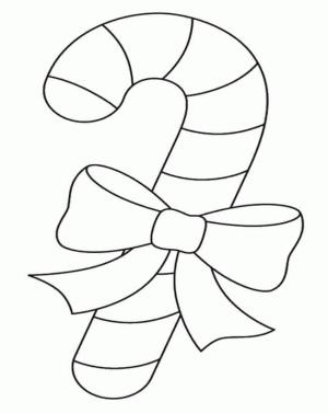 Basit boyama sayfası,  coloring page, Yaylı Basit Şeker Kamışı, 