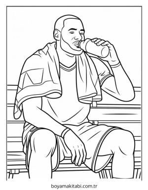 Basketbol boyama sayfası – okul öncesi, evde etkinlik