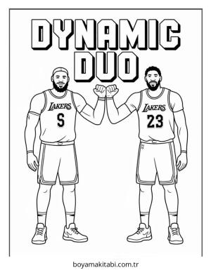 Basketbol boyama sayfası – boyama etkinliği, çocuk aktivitesi