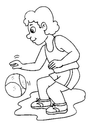 Basketbol boyama sayfası,  coloring page, 19 numaralı oyuncu, 