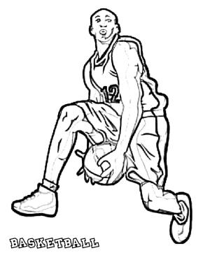 Basketbol boyama sayfası,  coloring page, Basketbol oyuncusu, 