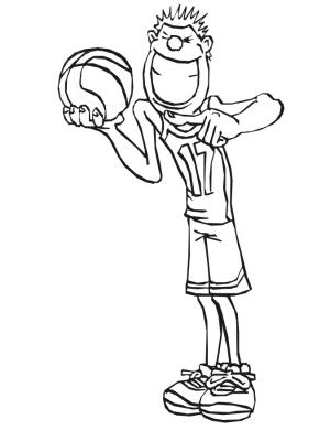 Basketbol boyama sayfası,  coloring page, 20 numaralı oyuncu, 