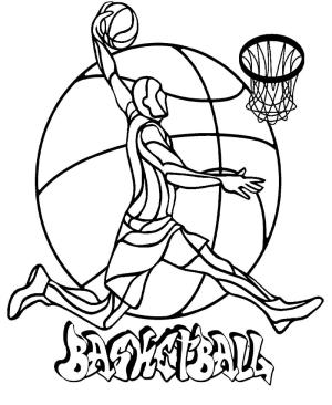 Basketbol boyama sayfası,  coloring page, güzel basketbol, 