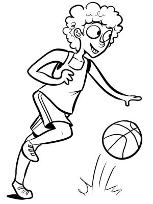 Basketbol boyama sayfası,  coloring page, 7 numaralı oyuncu, 