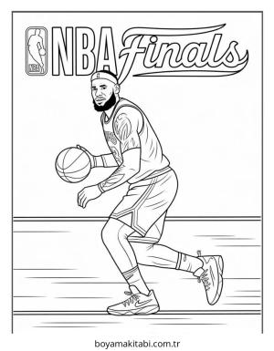 Basketbol boyama sayfası – ücretsiz yazdır, boyama etkinliği