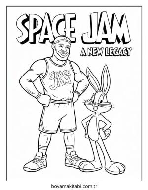 Basketbol boyama sayfası – çocuk aktivitesi, PDF indir