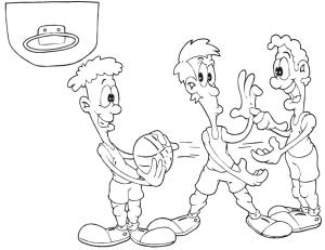 Basketbol boyama sayfası,  coloring page, 18 numaralı oyuncu, 