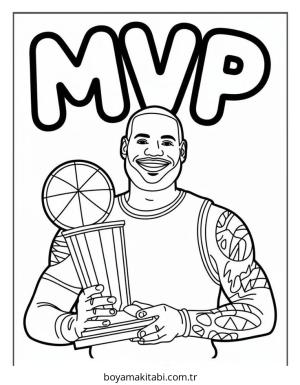 Basketbol boyama sayfası – yaratıcılığı geliştirir, keyifli zaman