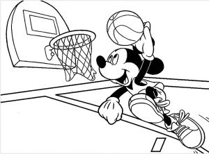 Basketbol boyama sayfası,  coloring page, 4 numaralı oyuncu, 