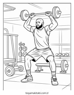 Basketbol boyama sayfası – basit çizim, kolay boyama