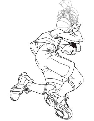 Basketbol boyama sayfası,  coloring page, 25 numaralı oyuncu, 