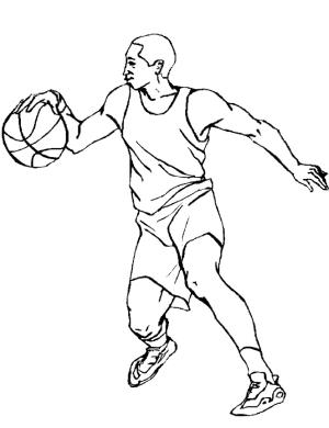 Basketbol boyama sayfası,  coloring page, 16 numaralı oyuncu, 