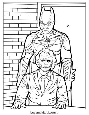Batman boyama sayfası – eğitici aktivite, yaratıcılık