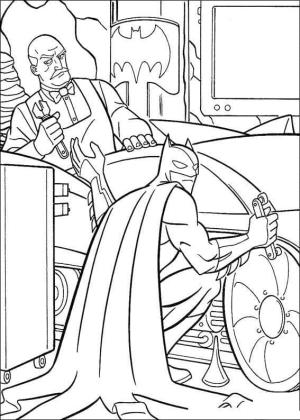 Batman boyama sayfası,  coloring page, Alfred ve Batman, 