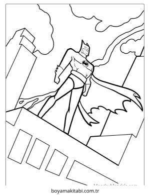 Batman boyama sayfası – ücretsiz yazdır, boyama etkinliği