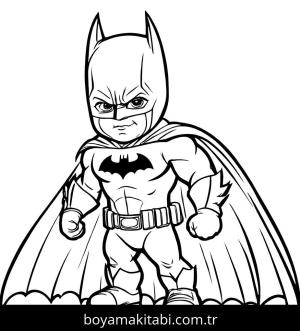 Batman boyama sayfası,  coloring page, tatlı, klasik, ince çizgili
