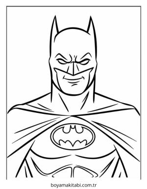 Batman boyama sayfası – okul öncesi, evde etkinlik