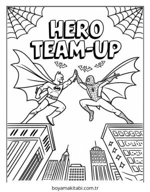 Batman boyama sayfası – PDF indir, sevimli karakter