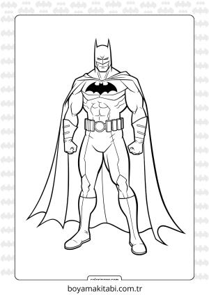 Batman boyama sayfası – okul öncesi, evde etkinlik