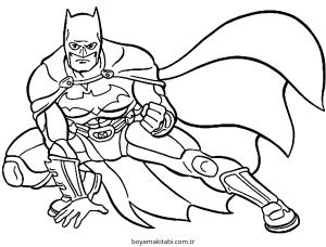 Batman boyama sayfası – yaratıcılık, eğlenceli etkinlik