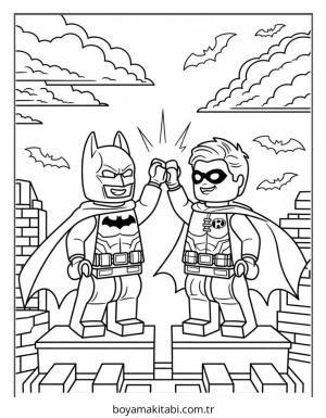 Batman boyama sayfası – eğitici aktivite, yaratıcılık