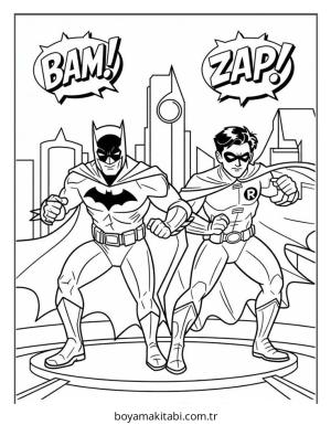 Batman boyama sayfası – eğitici aktivite, yaratıcılık