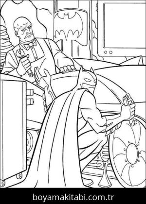 Batman boyama sayfası – keyifli zaman, renkli çizimler