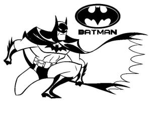 Batman boyama sayfası,  coloring page, Logolu Batman, 