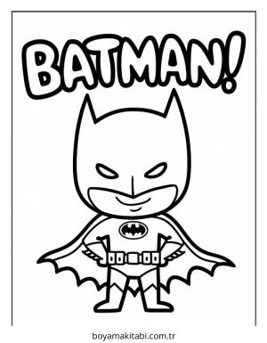 Batman boyama sayfası – boyama çalışması, yaratıcılığı geliştirir