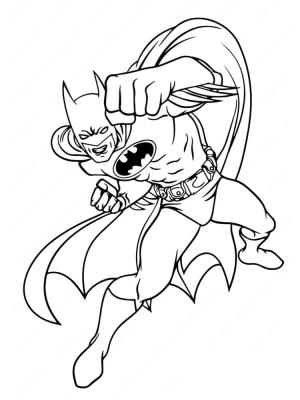 Batman boyama sayfası,  coloring page, Batman’ın Yumruğu, 