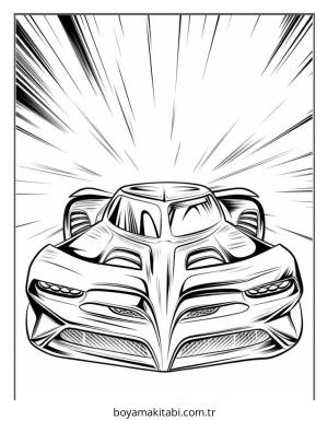 Batman boyama sayfası – kolay boyama, eğitici aktivite